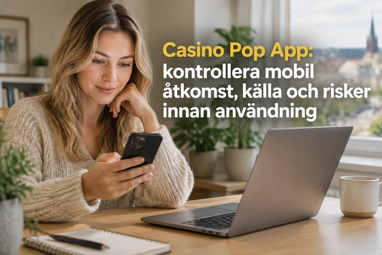 Casino Pop App: kontrollera mobil åtkomst, källa och risker innan användning