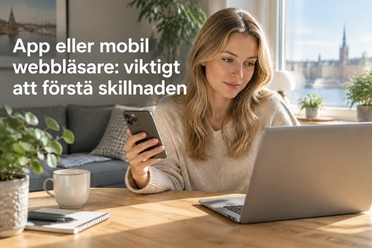 App eller mobil webbläsare: viktigt att förstå skillnaden