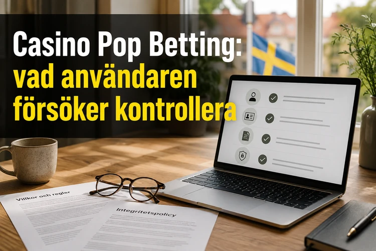 Casino Pop Betting: vad användaren försöker kontrollera