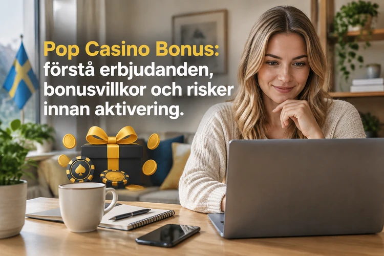 Pop Casino Bonus: förstå erbjudanden, bonusvillkor och risker innan aktivering