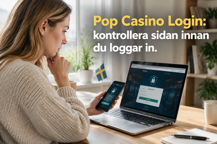 Pop Casino Login: kontrollera sidan innan du loggar in